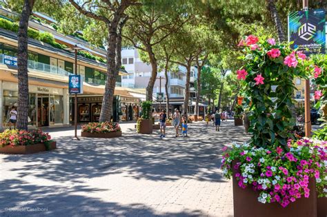 Viale Ceccarini in Riccione, clubs and shopping